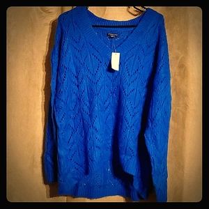 NWT American Eagle Blue Knit Jegging Fit  Sweater